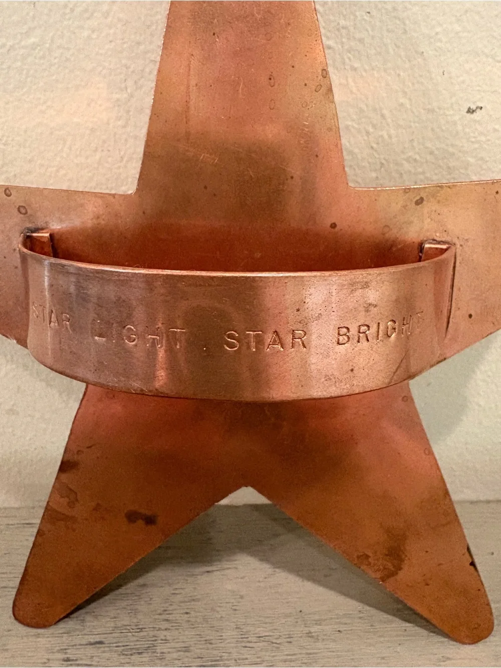 VTG Martha Stewart Copper 8” Star Light Star Bright Cookie Cutter